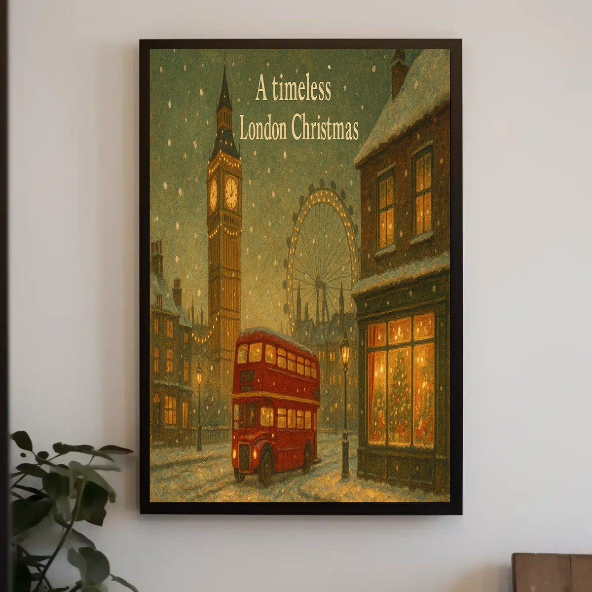 A Timeless London Christmas Poster