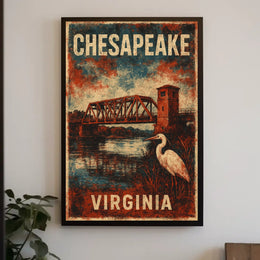 Chesapeake Tranquility Vintage Travel Collectors Poster