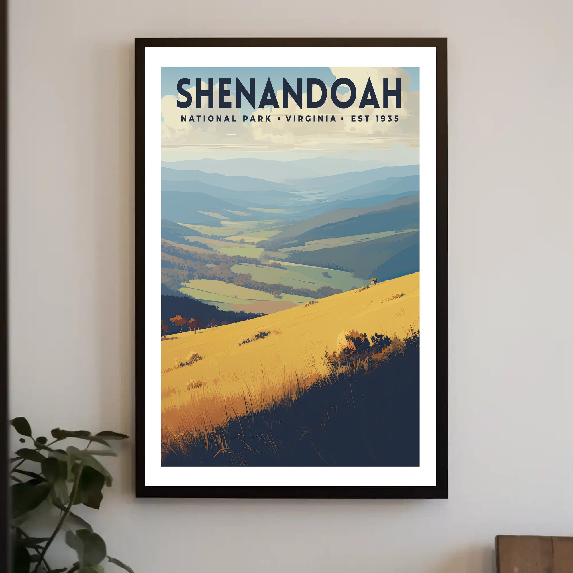 Shenandoah National Park Vintage Poster Print