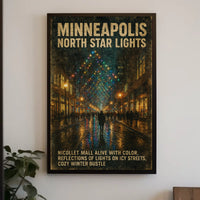 Minneapolis North Star Lights Poster