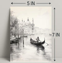 Gondola On A Venetian Canal Poster