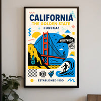California The Golden State Poster