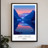 Lake Louise Tranquility Travel Art Poster