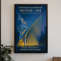 Santiago CalatravaS Oculus A Modern Poster