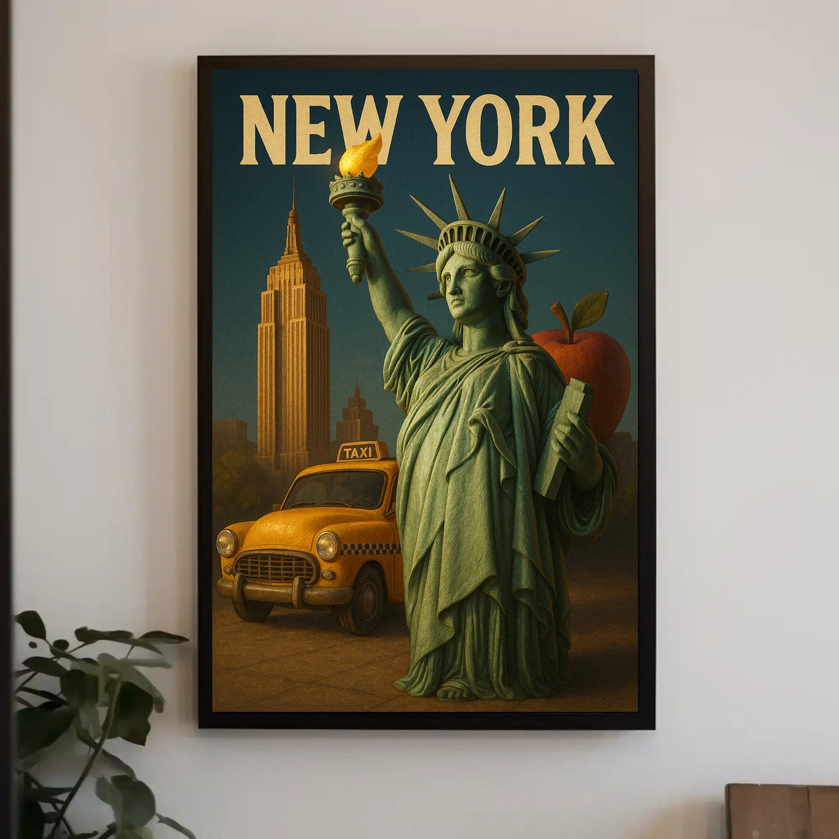 New York Iconography Poster