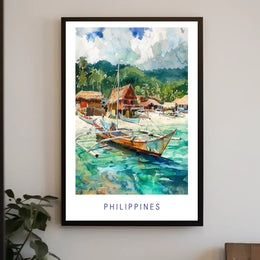 Philippines Tropical Paradise Travel Poster PosterGoat