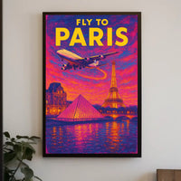 Fly to Paris Poster
