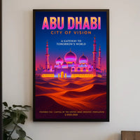Abu Dhabi Visionary Gateway Travel Poster