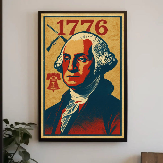 1776 Historical George Washington Presidential Poster
