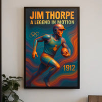 Jim Thorpe Iconic Athlete Jim Thorpe Poster