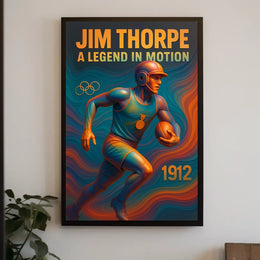 Jim Thorpe Iconic Athlete Jim Thorpe Poster