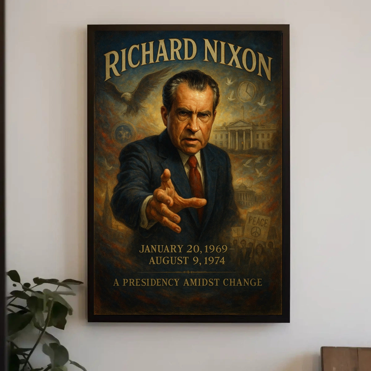 Richard Nixon A Presidency Amidst Change Poster