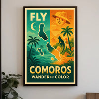 Comoros Adventure Wanderlust Travel Poster PosterGoat