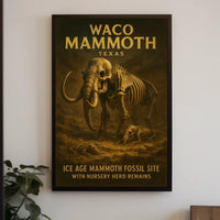 Waco Mammoth Fossil Site Poster