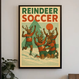 Reindeer Soccer Extravaganza Poster