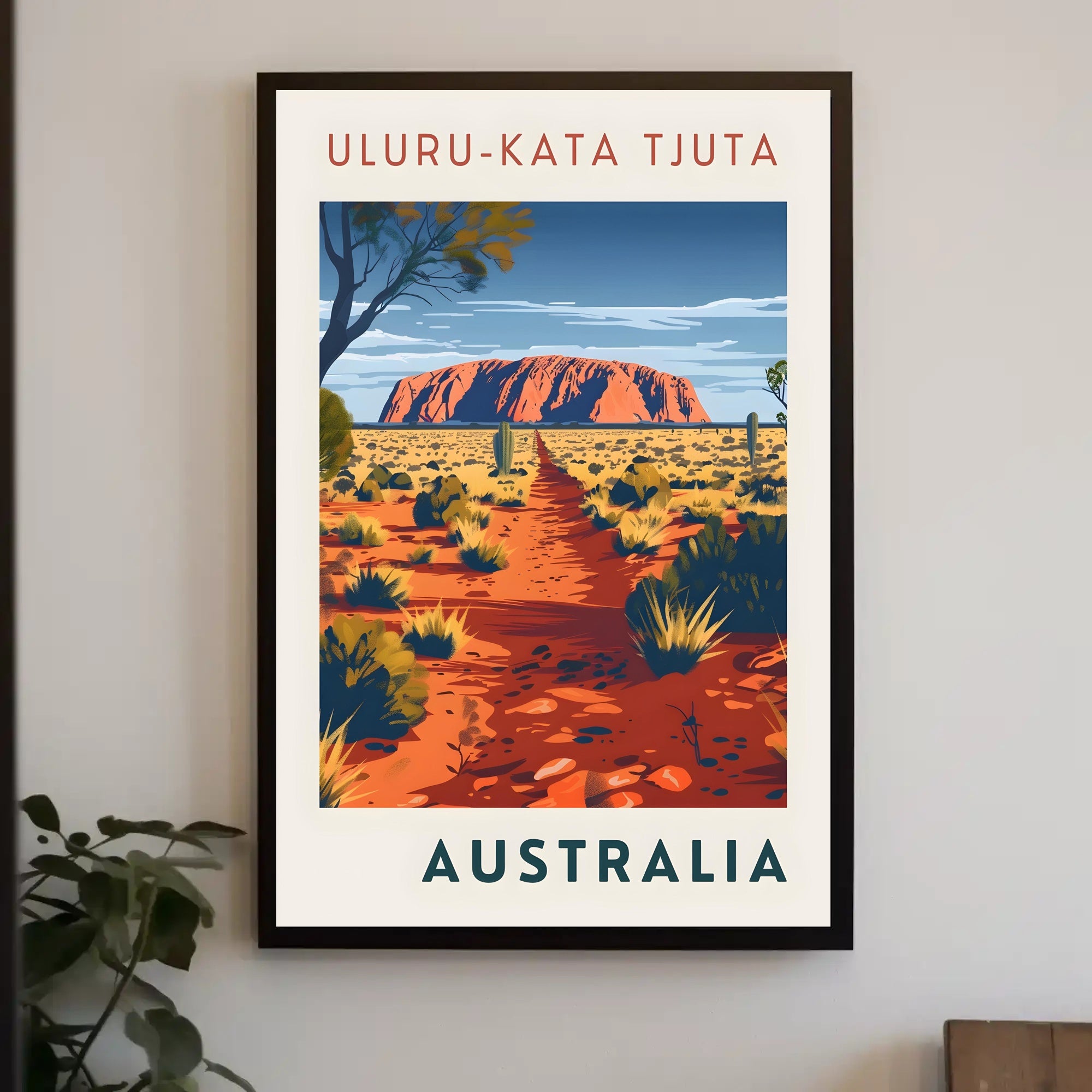 Uluru Outback Adventure Artwork National Park Poster