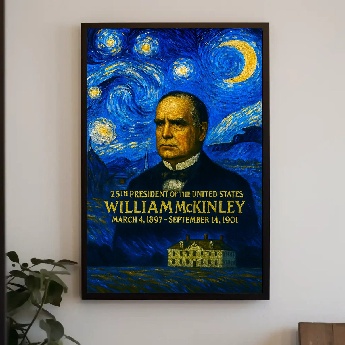 William McKinley 25th President of the United States Presidential Masterpiece Series Poster