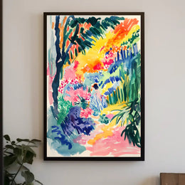 Vibrant Expressionist Landscape Art Poster - Abstract, Artistic, or Pop Culture Poster