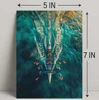 Rowing In Harmony Poster PosterGoat
