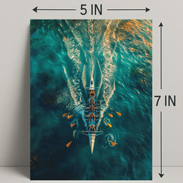 Rowing In Harmony Poster PosterGoat