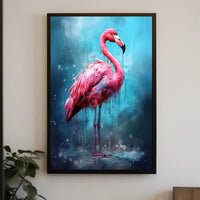 Vibrant Flamingo Art Poster