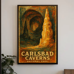 Carlsbad Caverns National Park Scenic Wanderlust Poster