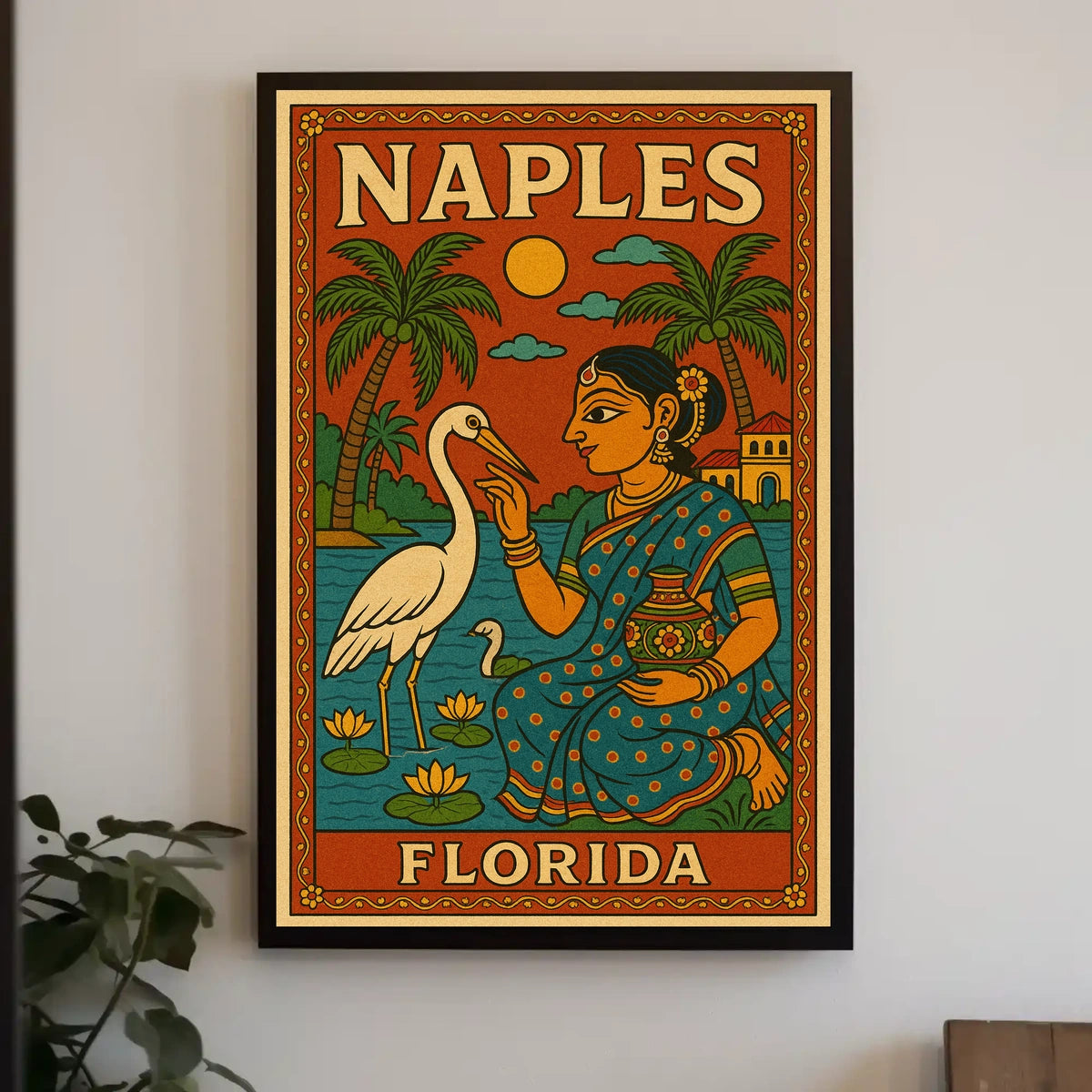 Naples Florida Cultural Fusion Poster Wall Art Print