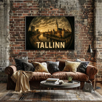 Tallinn at Dusk Poster