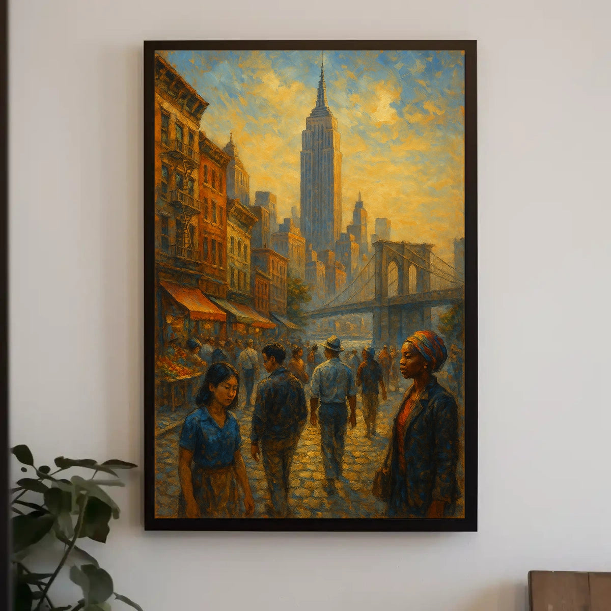 NYC Skyline Poster City Of Dreams Sunset Glow For City Folk