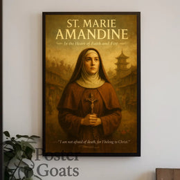 Inspirational Nun Vintage Art Cultural or Heritage Poster