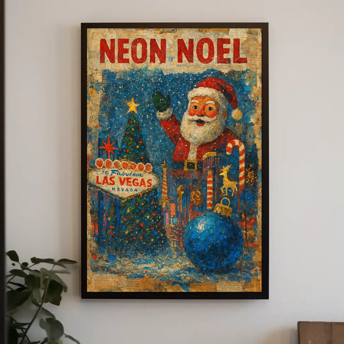 Neon Noel In Las Vegas Poster