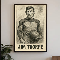 Jim Thorpe Athletic Icon Poster