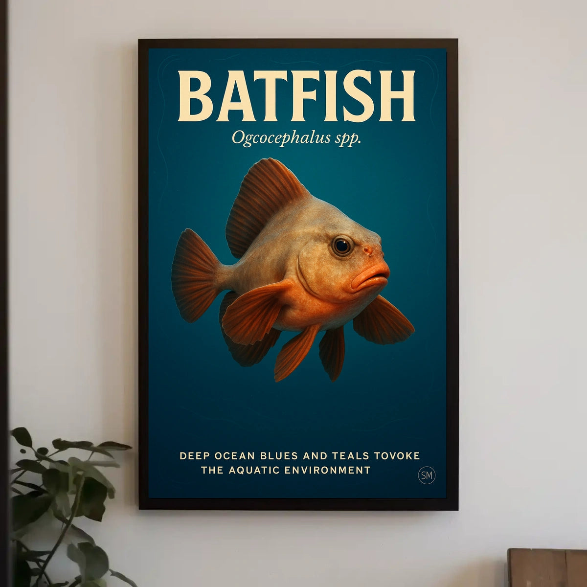 Batfish Deep Ocean Wonders Poster