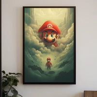 Mario In The Clouds Poster