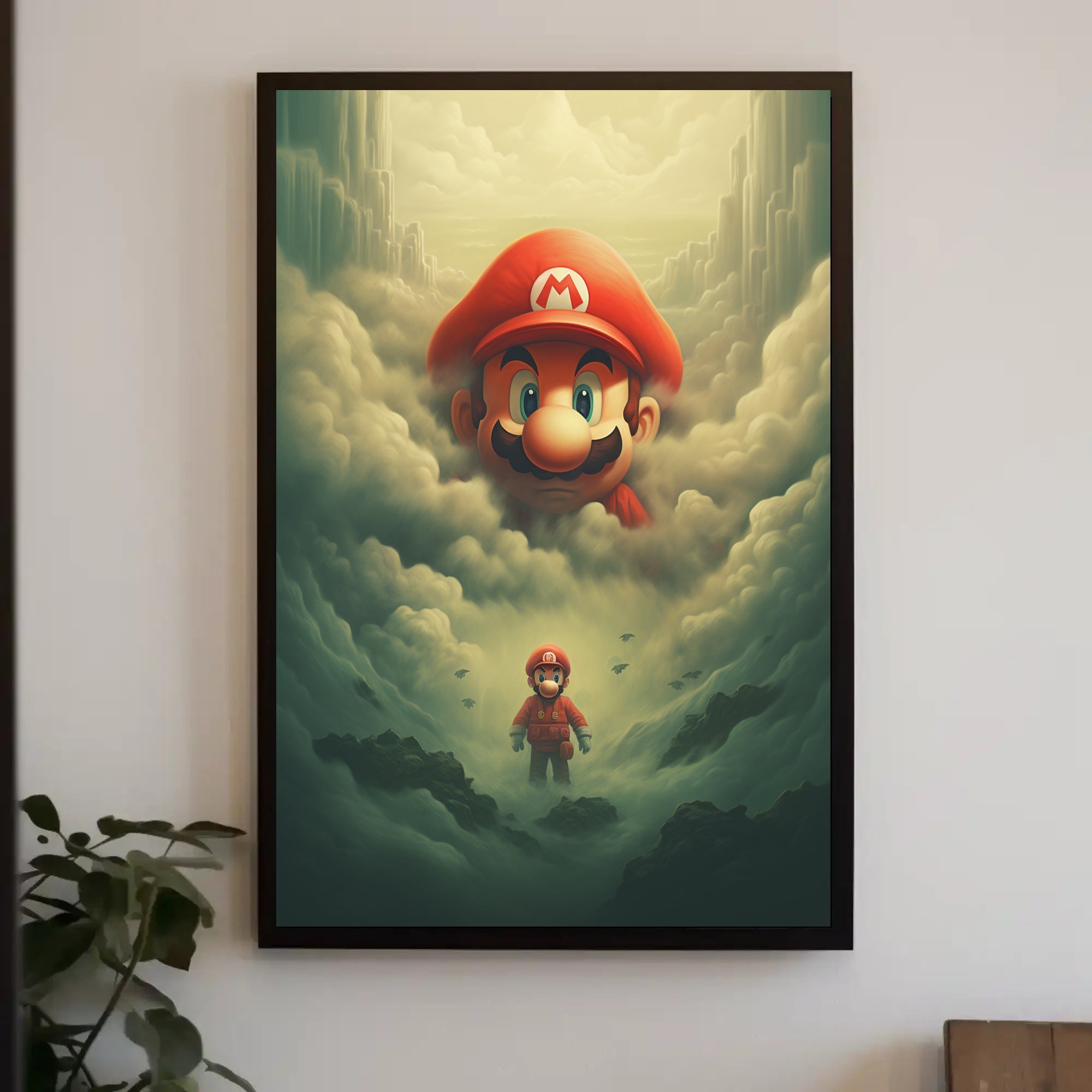 Mario In The Clouds Poster