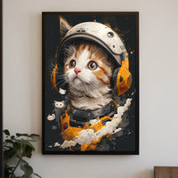 Cosmic Kitten Adventure Poster