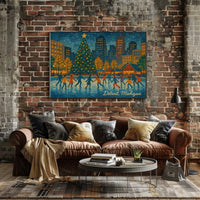 Winter Festivities in Detroit Poster