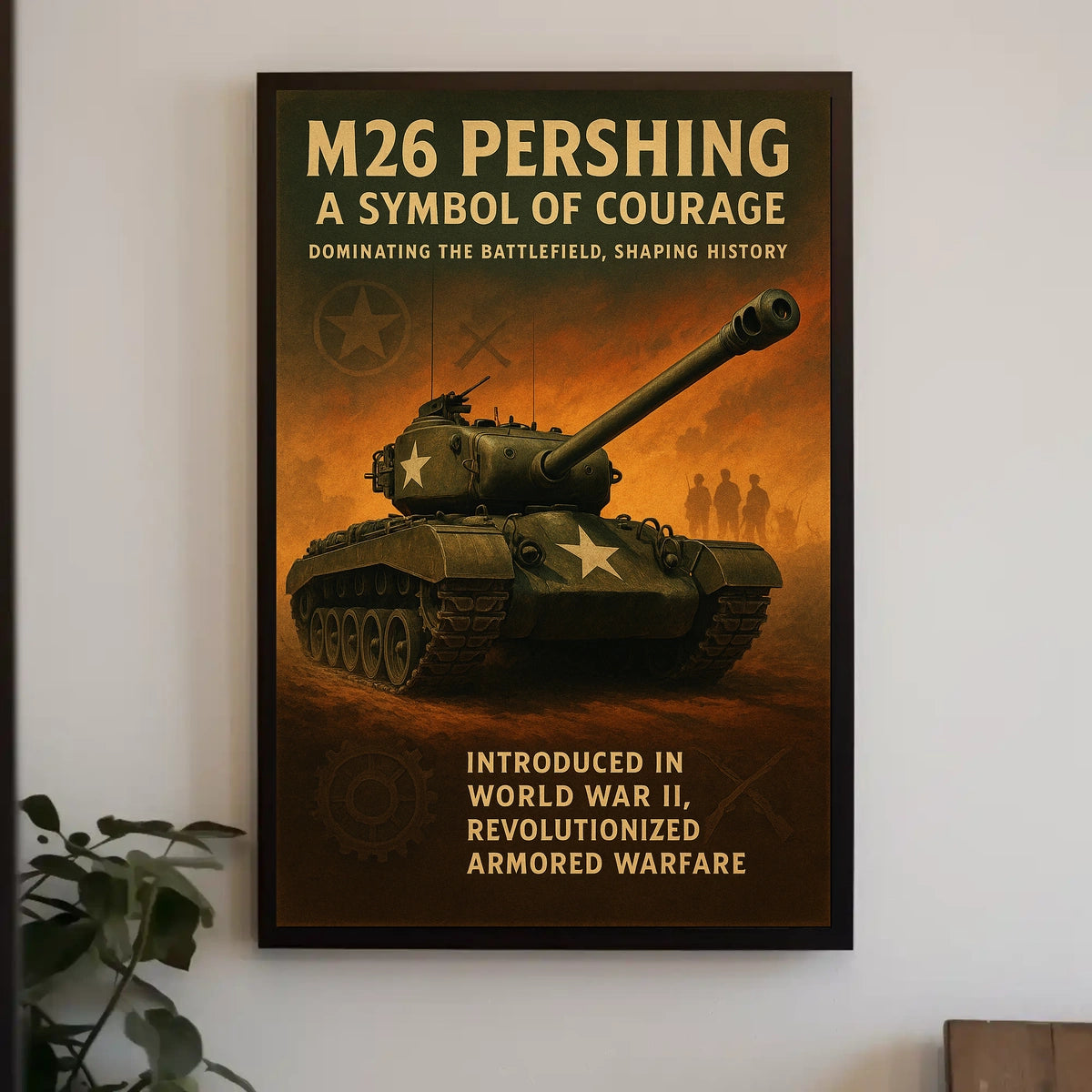 M26 Pershing A Symbol of Courage Poster