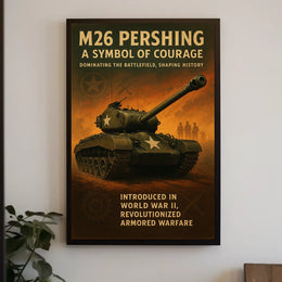 M26 Pershing A Symbol of Courage Poster