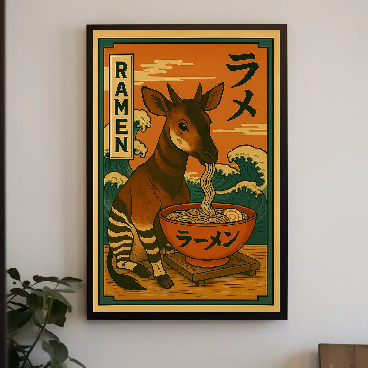 Okapi Ramen Delight Poster