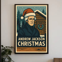 Andrew Jackson Christmas Poster