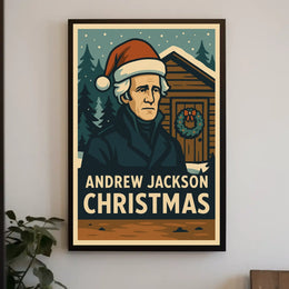 Andrew Jackson Christmas Poster