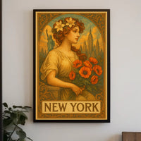 New York Art Nouveau Poster