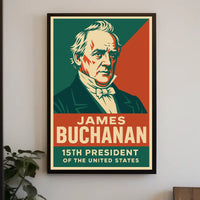 James Buchanan 15th President Patriotic Oil Painting Poster