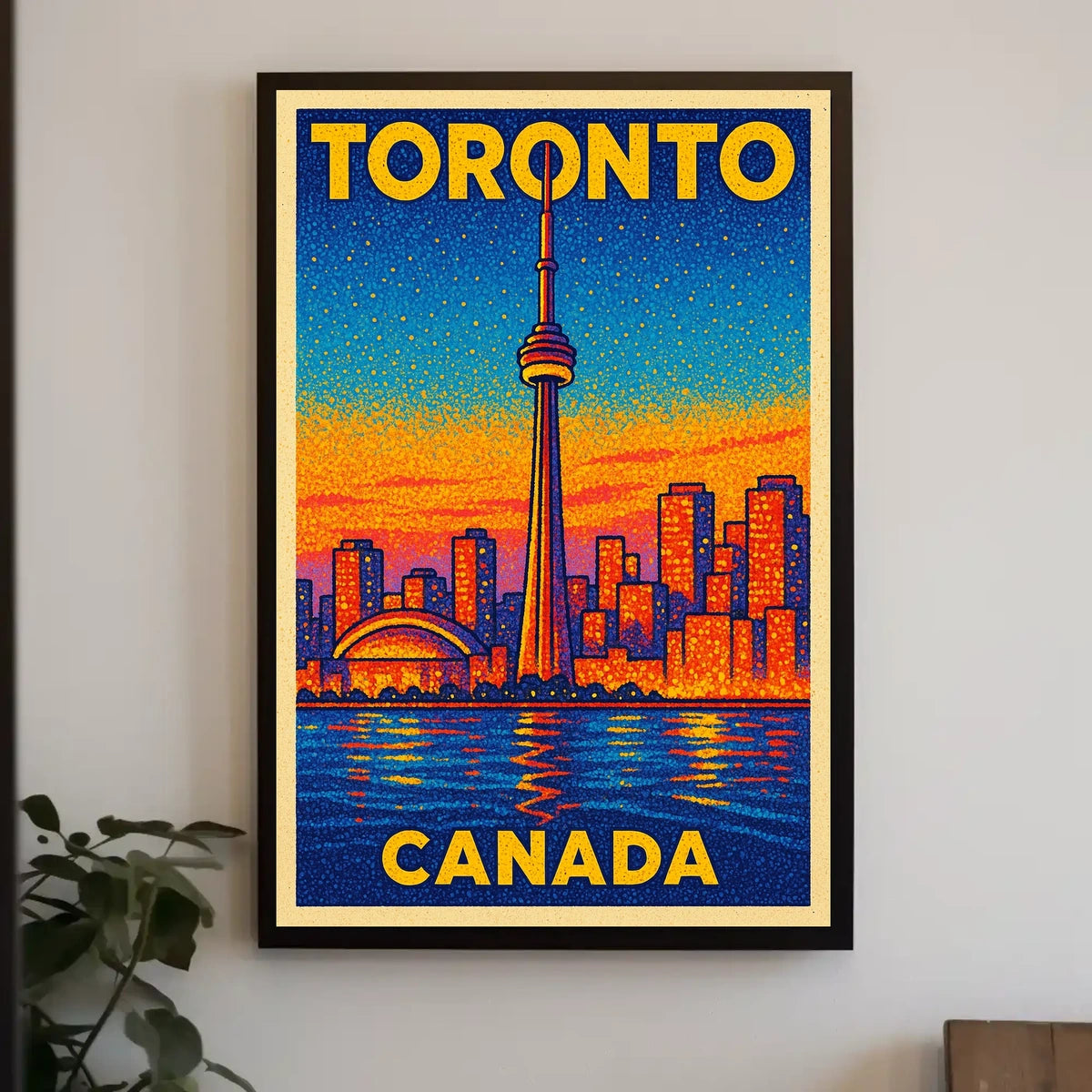 Toronto Skyline Art Poster