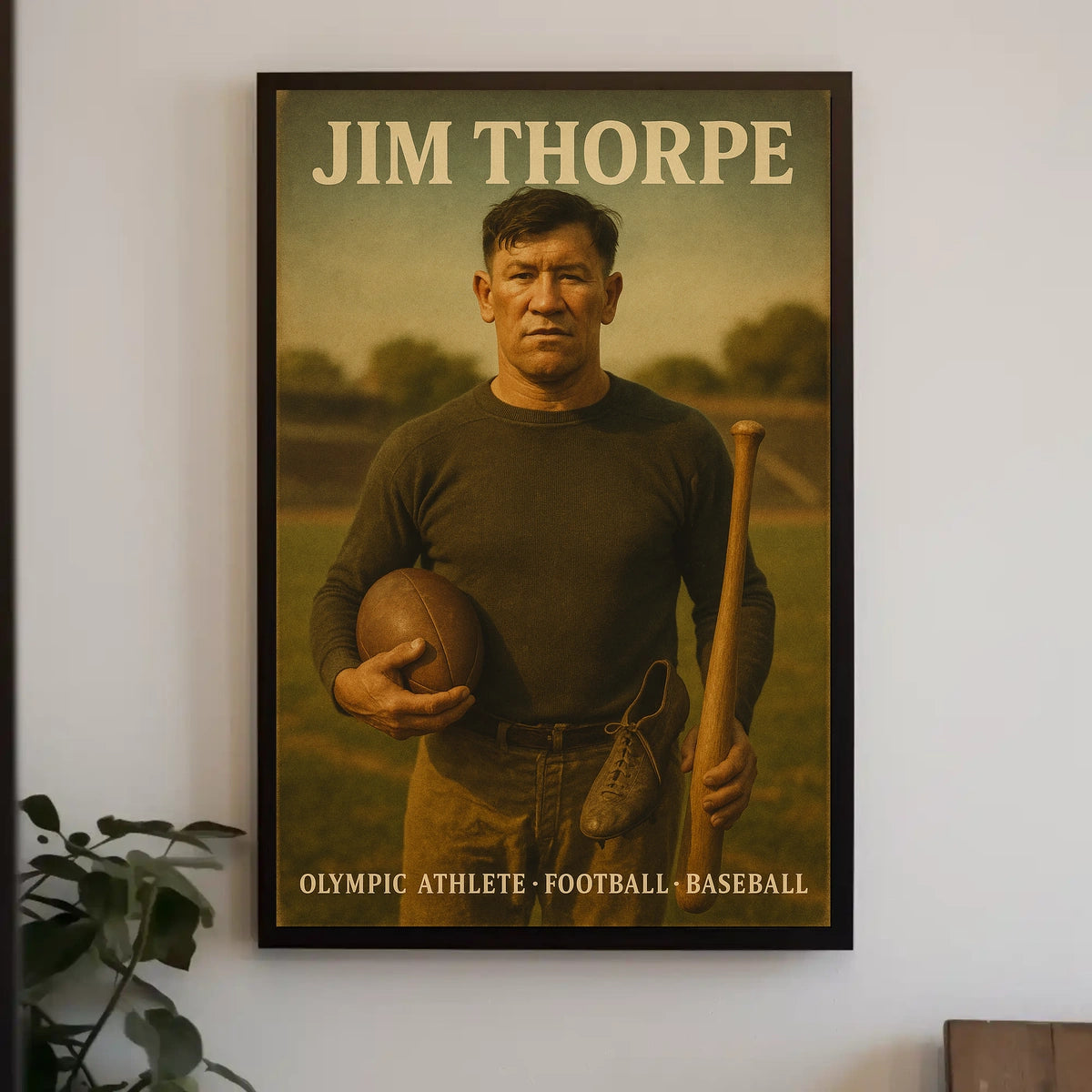 Jim Thorpe Olympic Athlete Poster