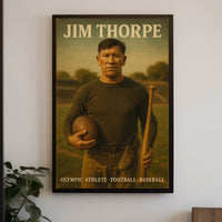 Jim Thorpe Olympic Athlete Poster