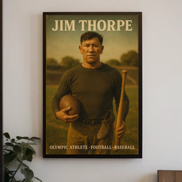 Jim Thorpe Olympic Athlete Poster