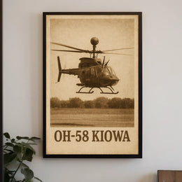 Oh-58 Kiowa Helicopter Poster