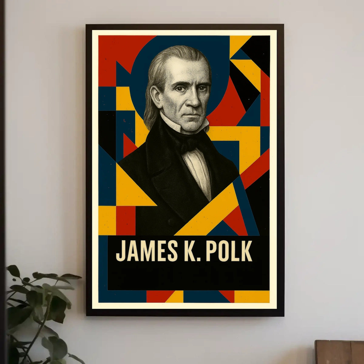 James K. Polk 11th President of the United States Abstract Pop Poster